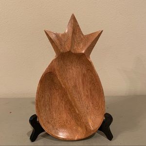 Vintage Wood Pineapple Dish